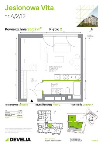 Mieszkanie 1-pokojowe Gdańsk Wrzeszcz, ul. Jesionowa. Zdjęcie 6