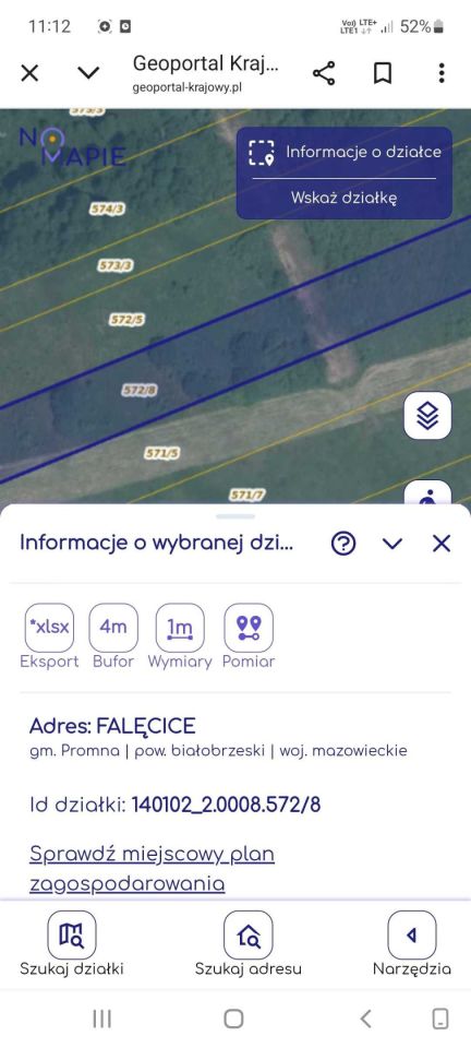 Działka rolna Falęcice. Zdjęcie 1