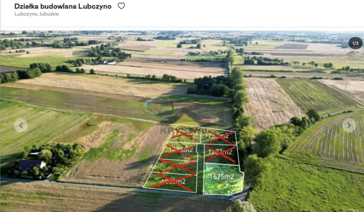 Działka budowlana Lubczyno