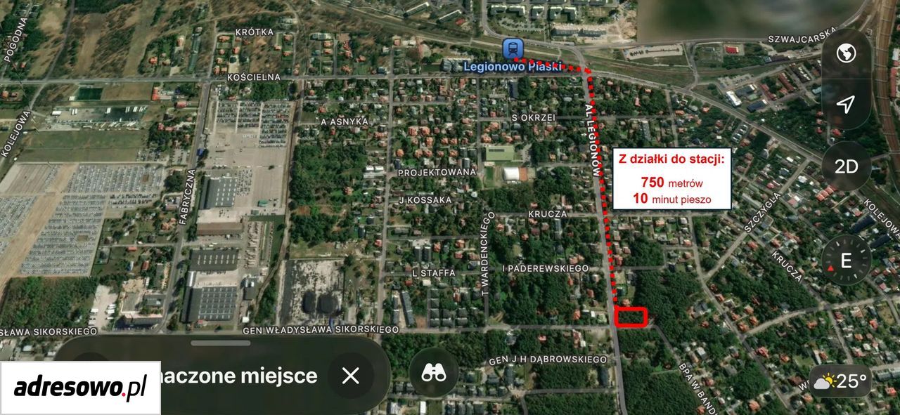 Działka budowlana Legionowo, ul. Aleja Legionów. Zdjęcie 2