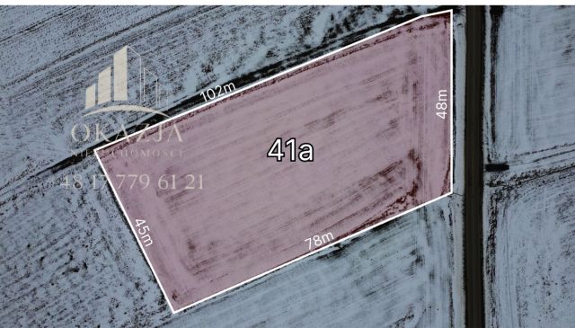 Działka inwestycyjna Niechobrz. Zdjęcie 2