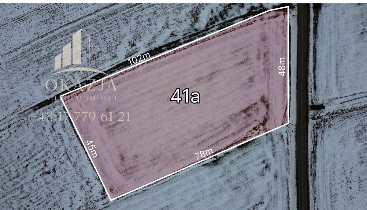 Działka inwestycyjna Niechobrz. Zdjęcie 2