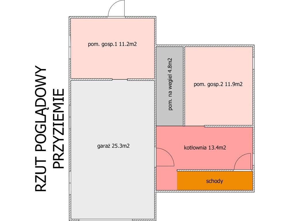 dom wolnostojący, 4 pokoje Jedlina-Zdrój, ul. Południowa. Zdjęcie 6