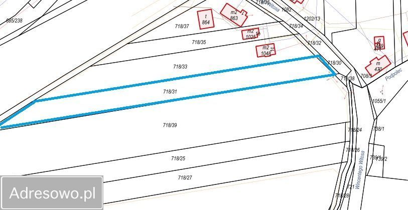 Działka inwestycyjna Kaniów, ul. Wincentego Witosa. Zdjęcie 2