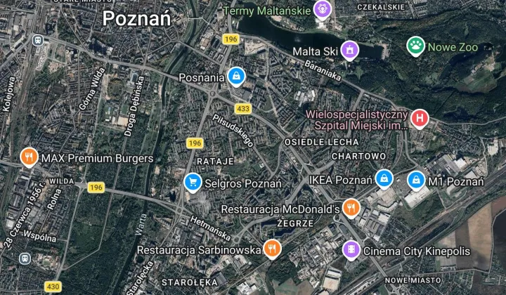 Mieszkanie 3-pokojowe Poznań Rataje, ul. Józefa Piłsudskiego