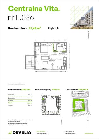Mieszkanie 1-pokojowe Kraków Czyżyny, ul. Romana Ciesielskiego. Zdjęcie 14