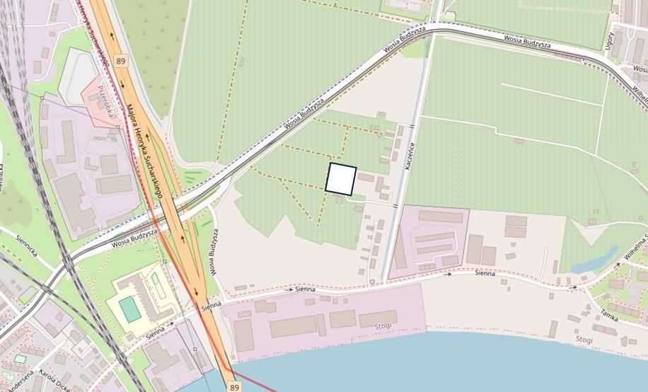 Działka inwestycyjna Gdańsk Stogi, ul. Kaczeńce. Zdjęcie 1