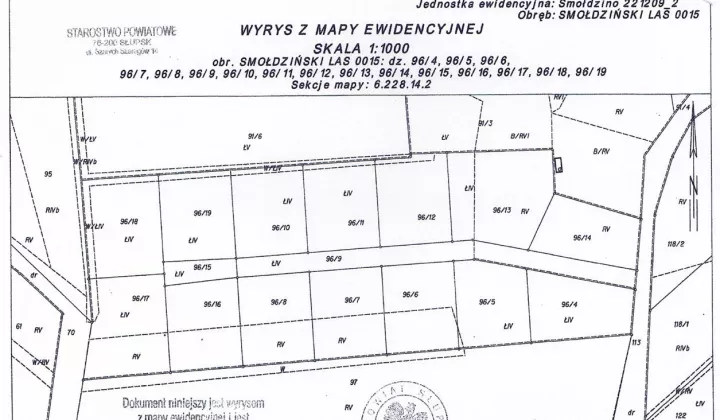 Działka siedliskowa Smołdziński Las