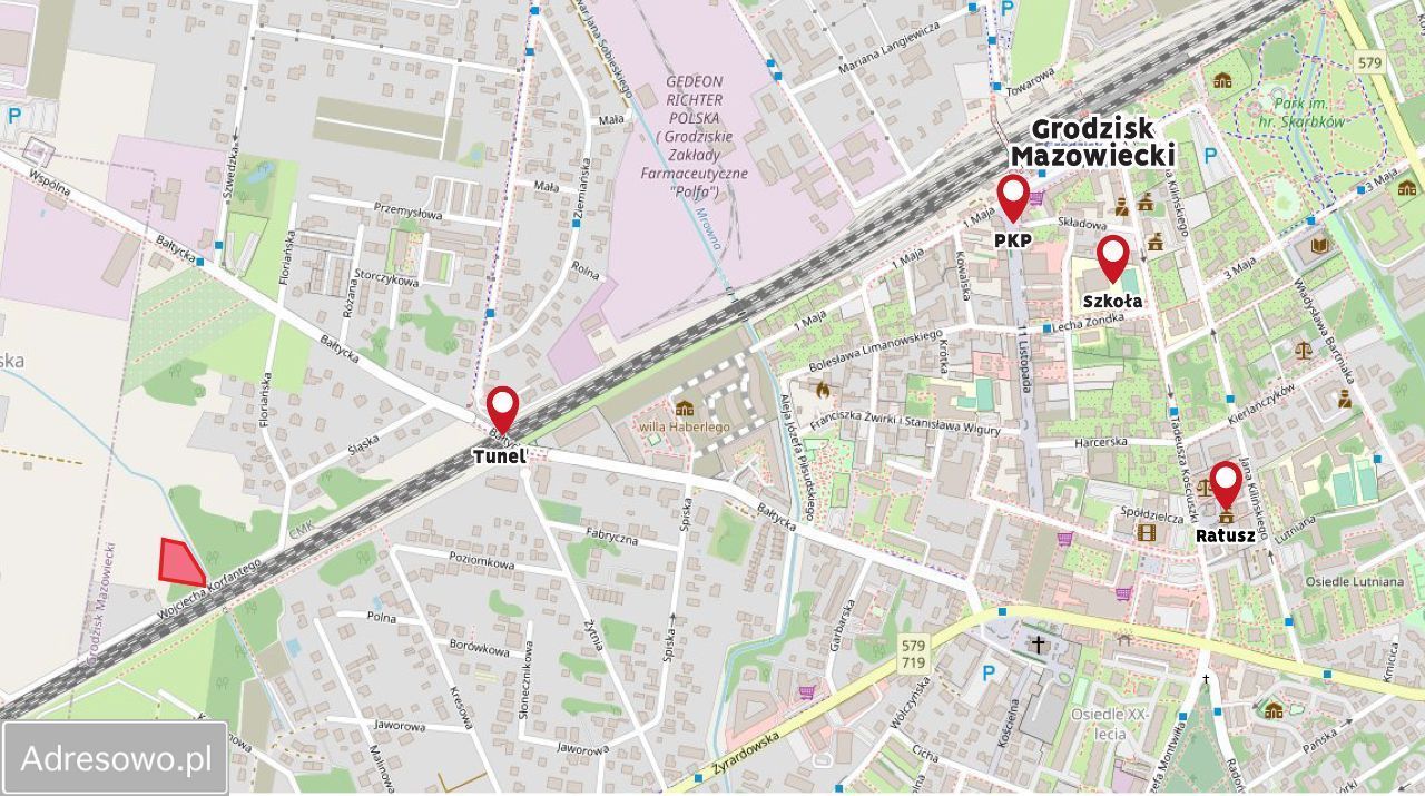 Działka inwestycyjna Grodzisk Mazowiecki, ul. W. Korfantego. Zdjęcie 5