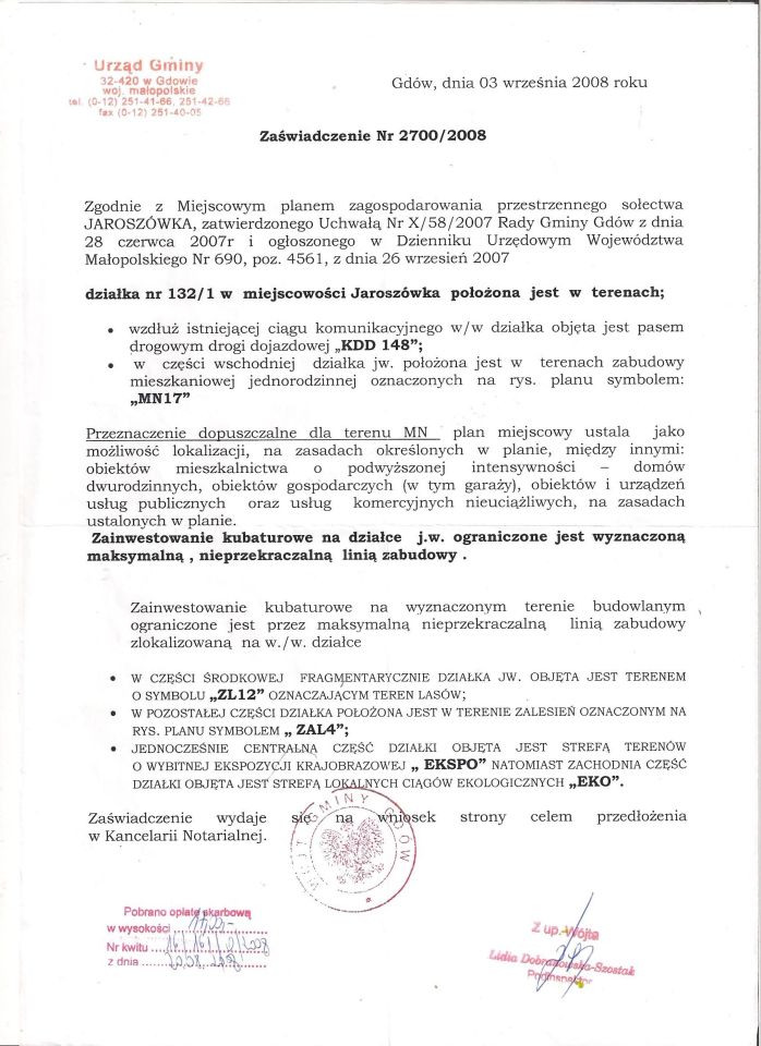 Działka rolno-budowlana Jaroszówka. Zdjęcie 2