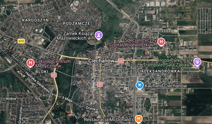 Garaż/miejsce parkingowe Ciechanów Centrum, Pultuska