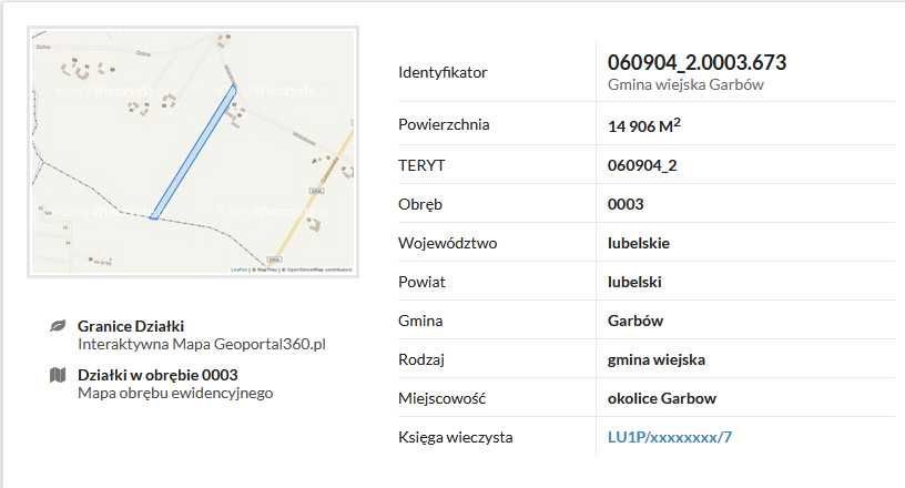 Działka rolno-budowlana Garbów, ul. Widokowa. Zdjęcie 5