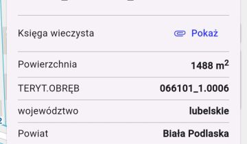 Działka rolno-budowlana Biała Podlaska Sielczyk, ul. Sielczyk