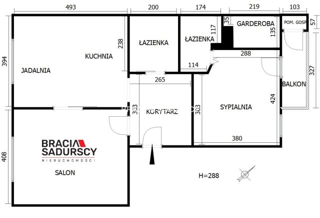 Mieszkanie 3-pokojowe Kraków Krowodrza, ul. Bronowicka. Zdjęcie 26