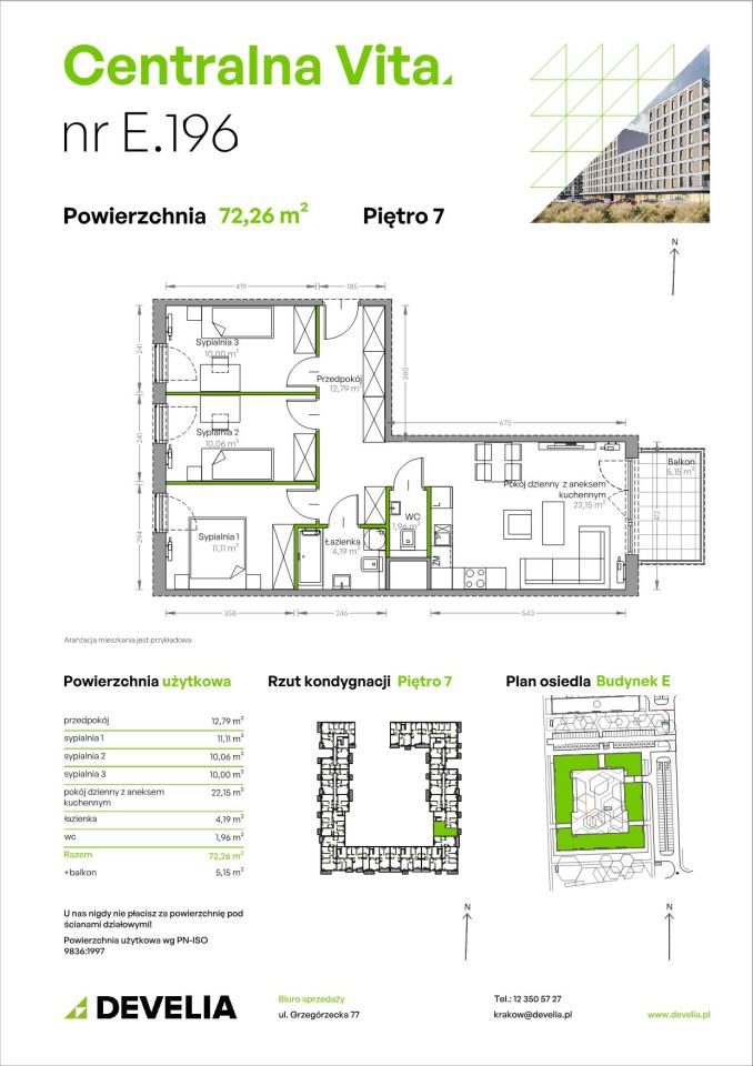 Mieszkanie 4-pokojowe Kraków Czyżyny, ul. Romana Ciesielskiego. Zdjęcie 14