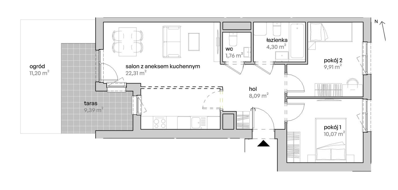 Mieszkanie 3-pokojowe Poznań Starołęka, ul. Unii Lubelskiej. Zdjęcie 7