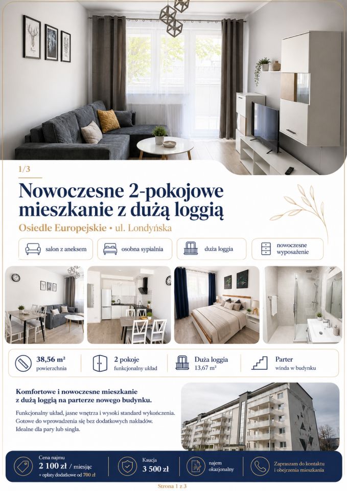Mieszkanie 2-pokojowe Gorzów Wielkopolski, ul. Londyńska. Zdjęcie 12