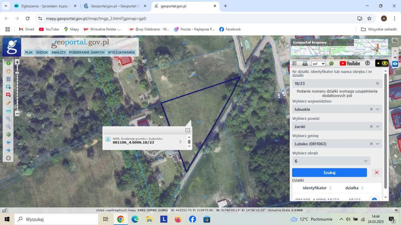 Działka rolna Lubsko. Zdjęcie 2