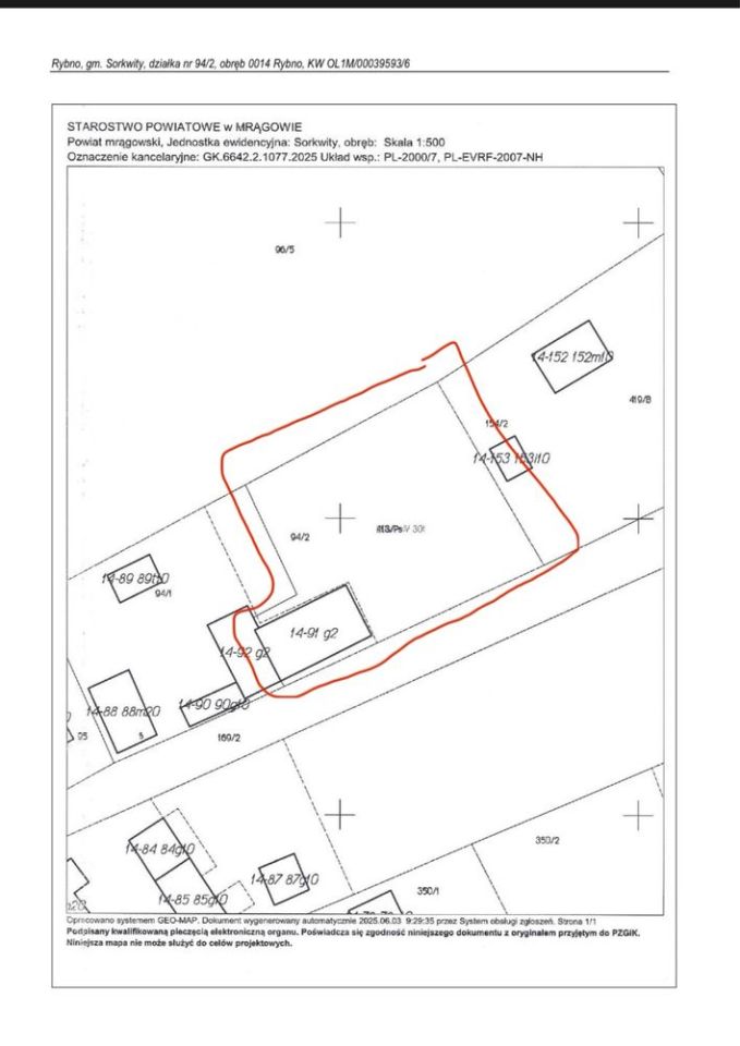 Działka rolno-budowlana Rybno, ul. Długa. Zdjęcie 2
