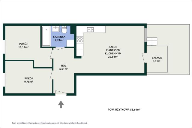 Mieszkanie 3-pokojowe Wieliszew, ul. Kościelna. Zdjęcie 25
