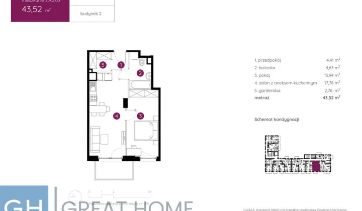 Mieszkanie 2-pokojowe Warszawa Ursus, ul. Posag 7 Panien