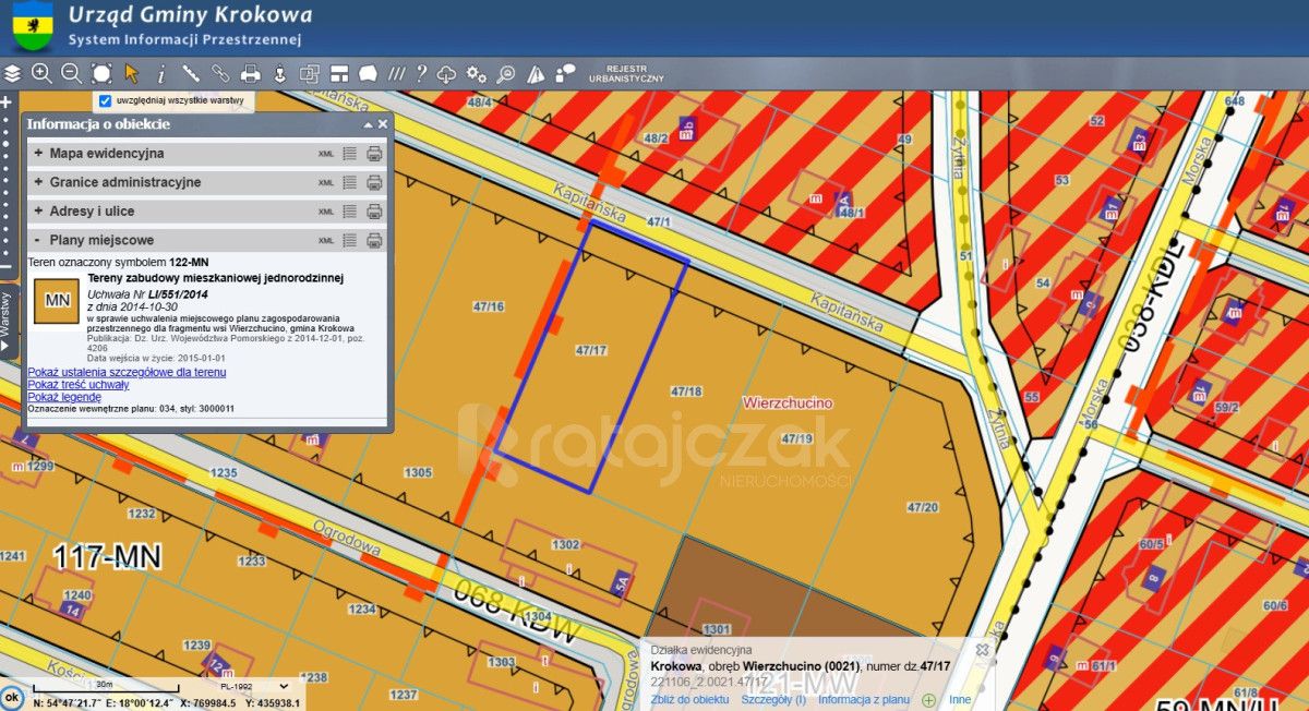 Działka budowlana Wierzchucino, ul. Kapitańska. Zdjęcie 14