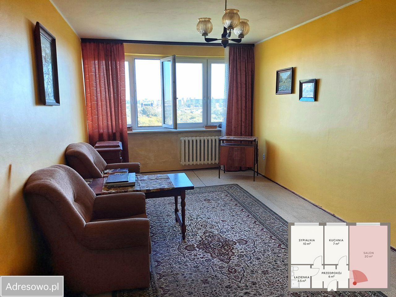 Mieszkanie 2-pokojowe Warszawa Mokotów, ul. Cieszyńska