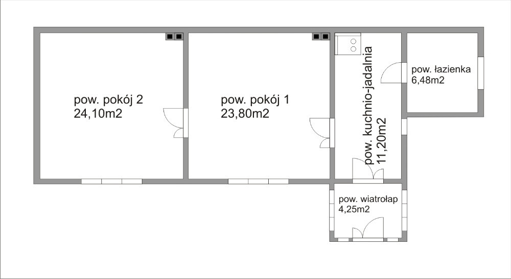dom wolnostojący Gorzkowice, ul. Zielona. Zdjęcie 2