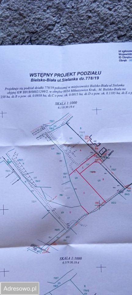 Działka budowlana Bielsko-Biała Mikuszowice Krakowskie, ul. Sielanka