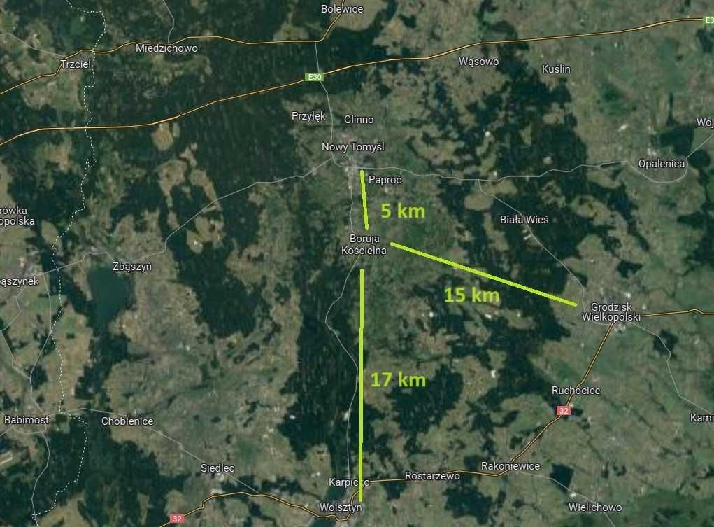 Działka budowlana Boruja Kościelna. Zdjęcie 2