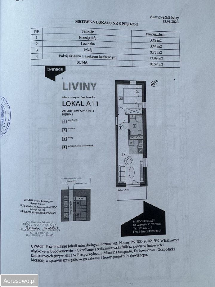 Mieszkanie 2-pokojowe Iwiny, ul. Akacjowa. Zdjęcie 9