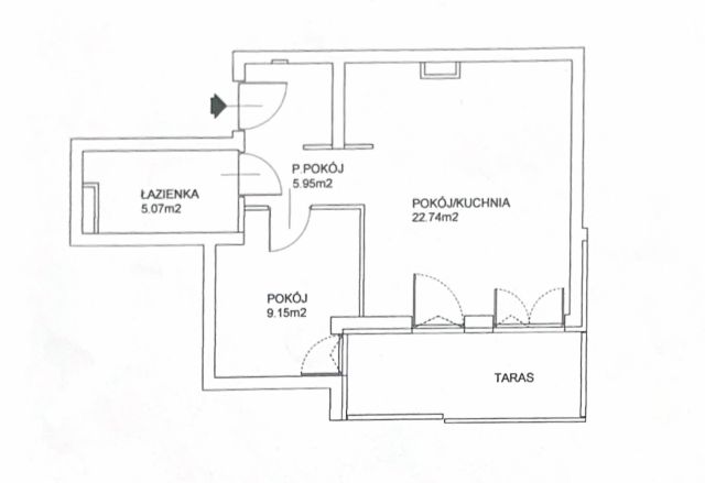 Mieszkanie 2-pokojowe Kraków Bieżanów, ul. Henryka i Karola Czeczów. Zdjęcie 8