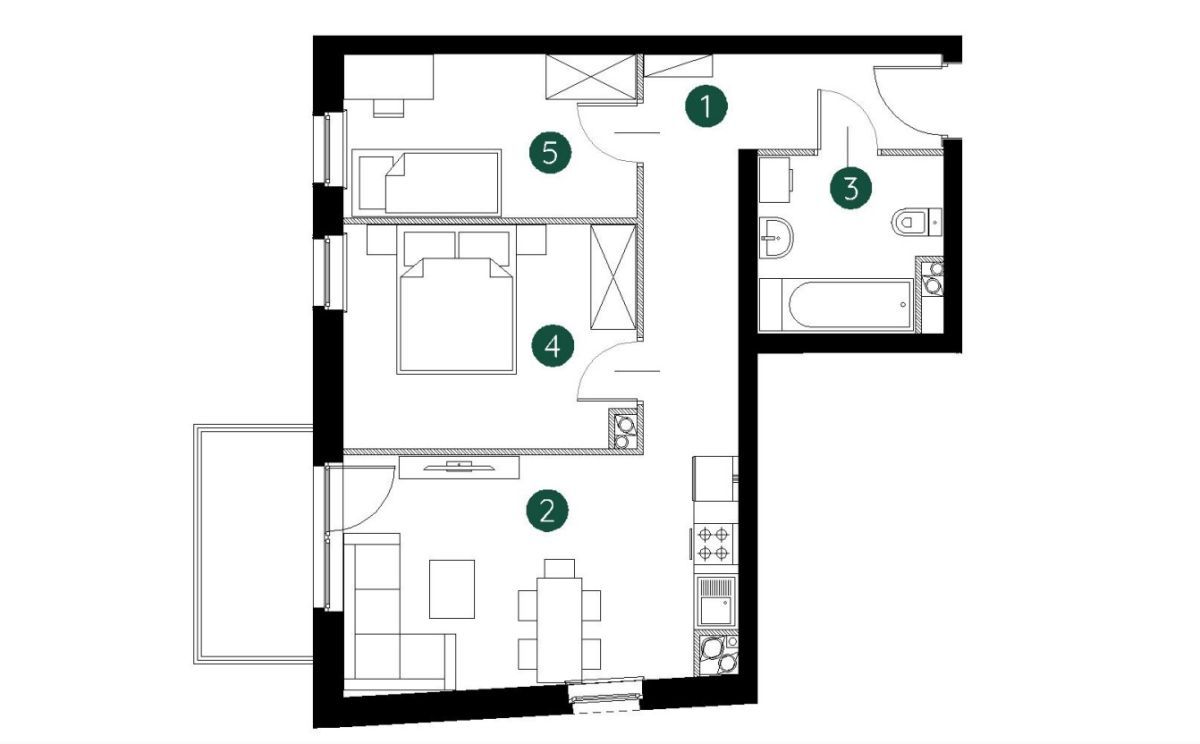 Mieszkanie 3-pokojowe Kraków Podgórze, ul. Rydlówka. Zdjęcie 19