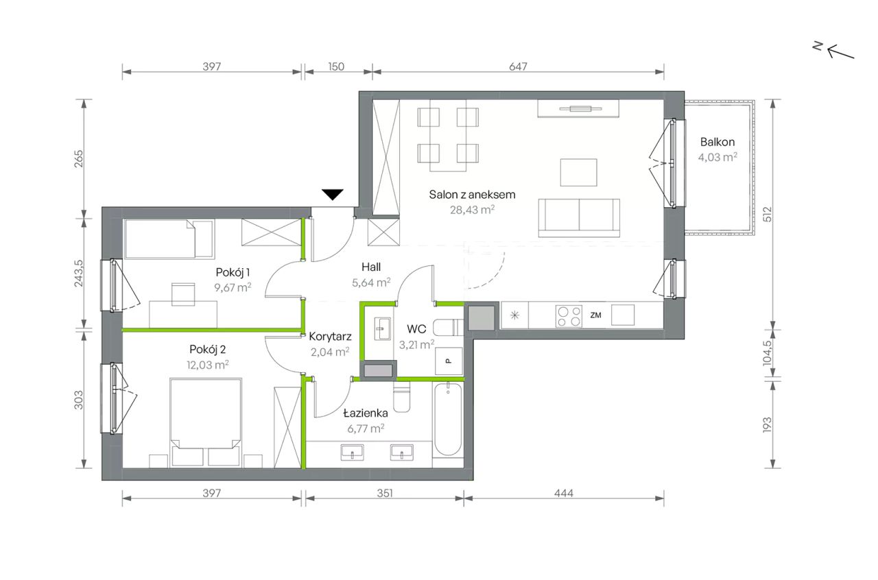 Mieszkanie 3-pokojowe Warszawa Targówek, ul. Oliwska. Zdjęcie 16