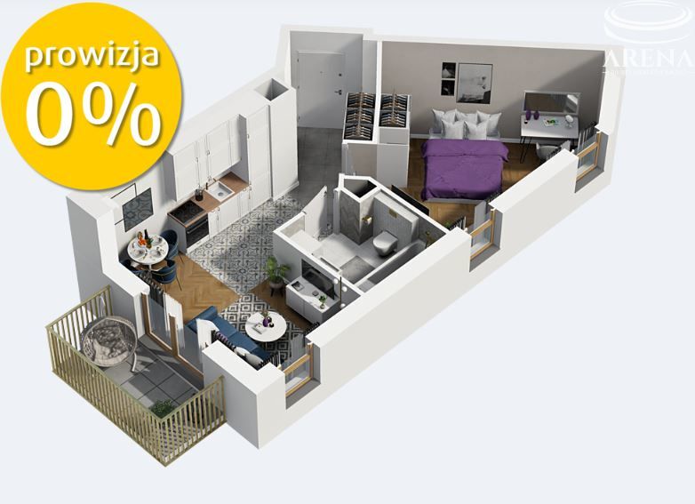 Mieszkanie 2-pokojowe Lublin Wrotków, ul. Zemborzycka. Zdjęcie 2