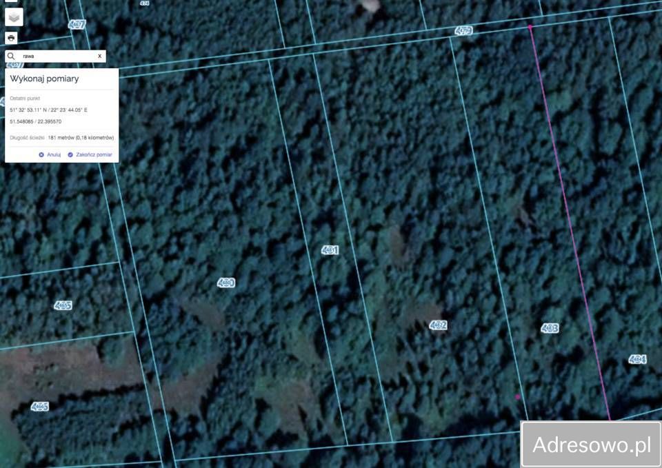 Działka leśna Rawa. Zdjęcie 3