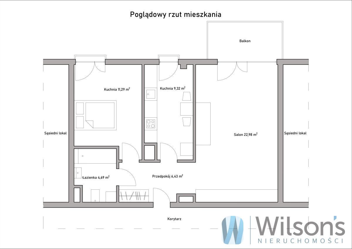 Mieszkanie 2-pokojowe Warszawa Praga, ul. Gocławska. Zdjęcie 13