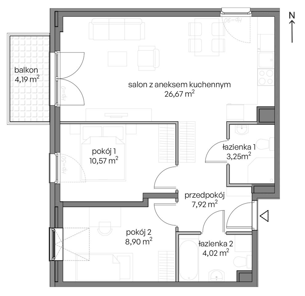 Mieszkanie 3-pokojowe Gdańsk Ujeścisko, ul. Niepołomicka. Zdjęcie 8