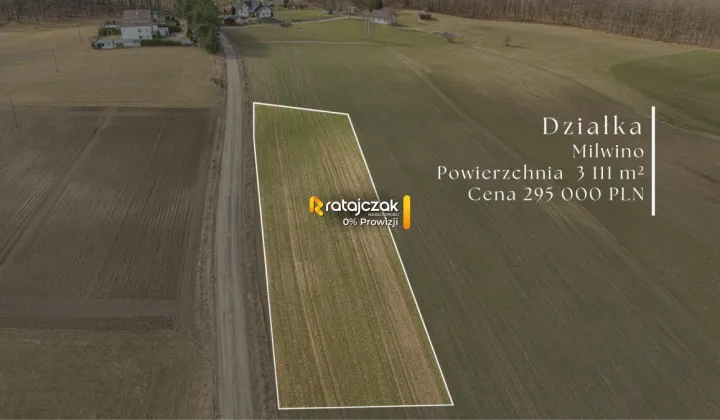 Działka inwestycyjna Milwino, ul. Rolnicza