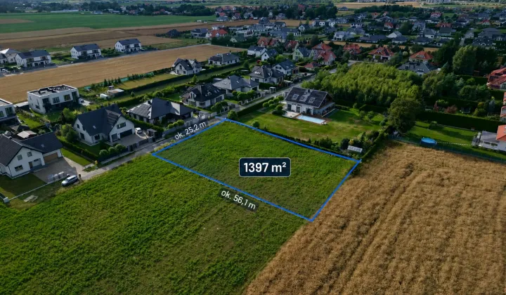 Działka budowlana Abramowice Prywatne, ul. Przytulna