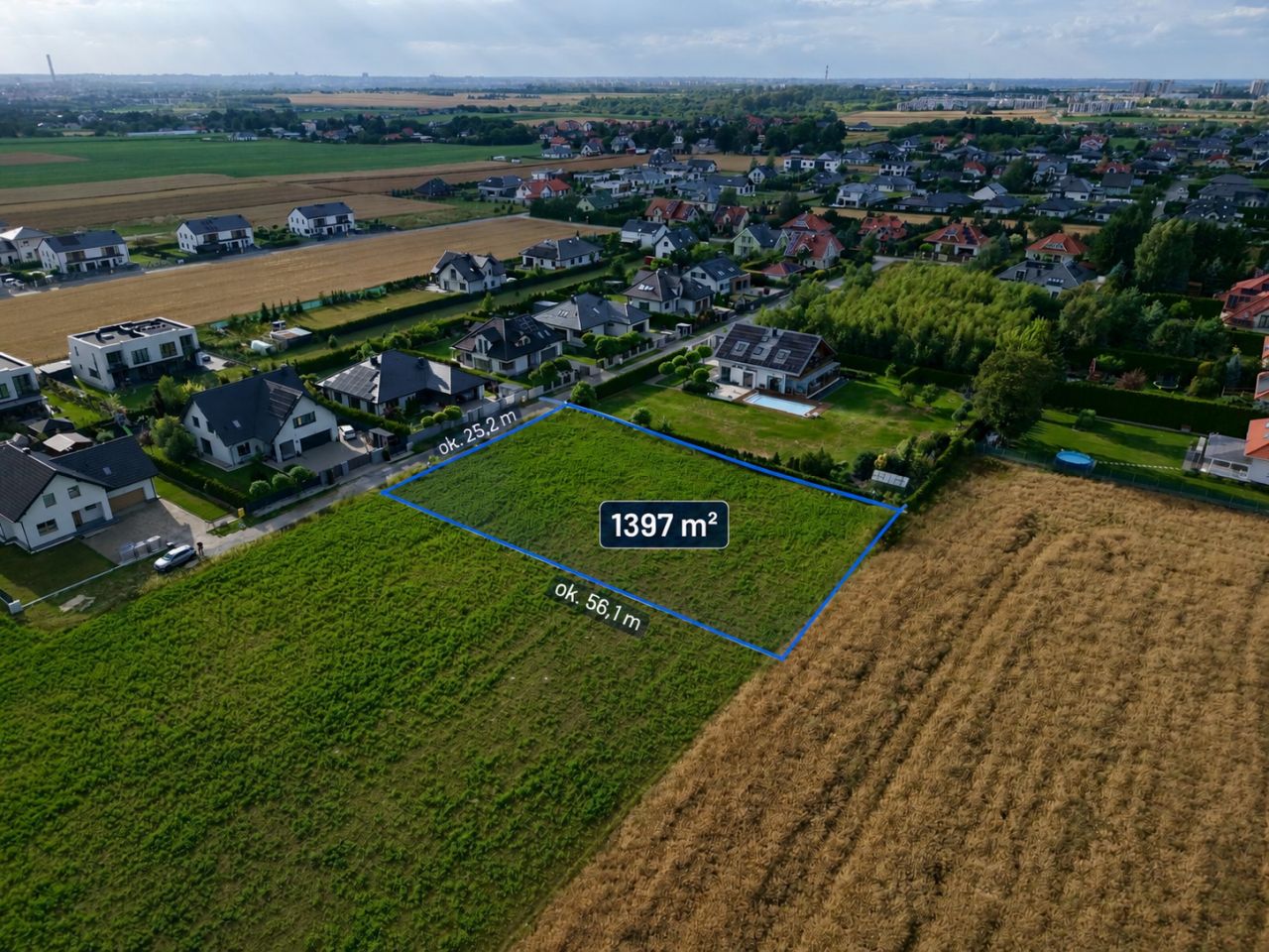 Działka budowlana Abramowice Prywatne, ul. Przytulna. Zdjęcie 2