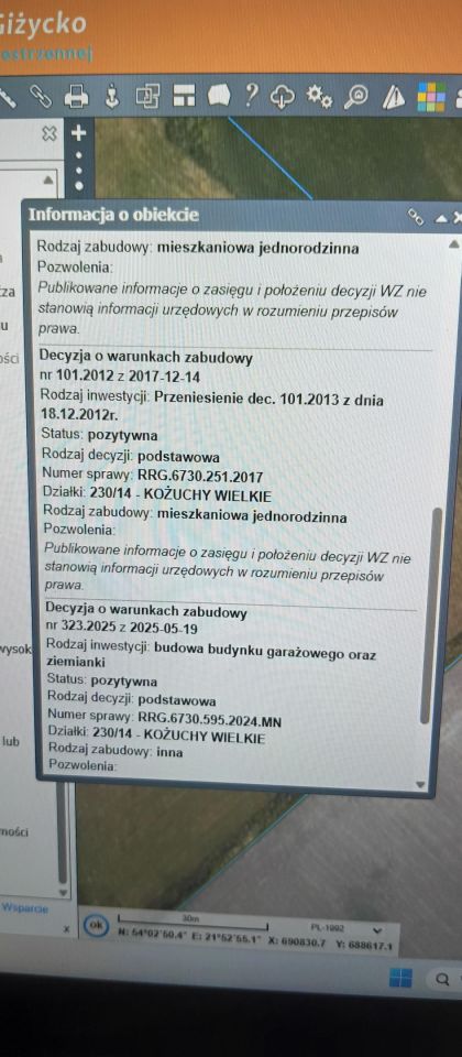 Działka rolno-budowlana Kożuchy Wielkie. Zdjęcie 2