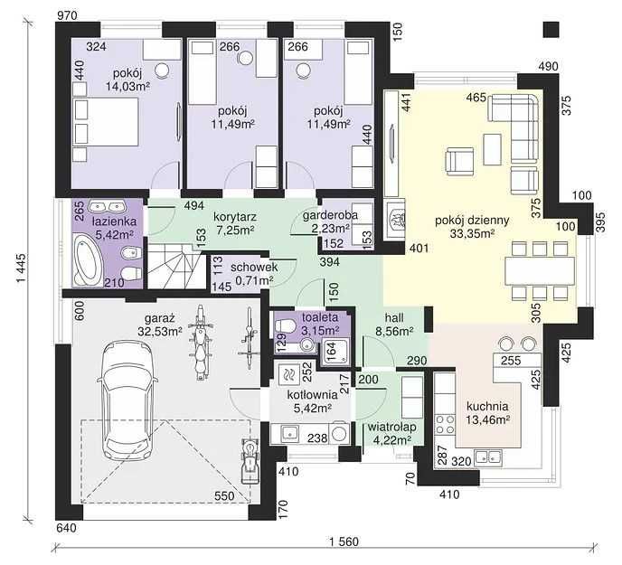 dom wolnostojący, 4 pokoje Jedle. Zdjęcie 15