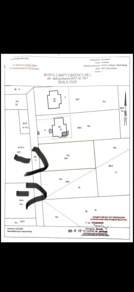 Działka budowlana Wiązów. Zdjęcie 1
