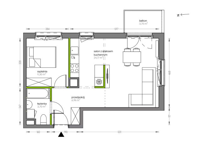 Mieszkanie 2-pokojowe Kraków Płaszów, ul. Myśliwska. Zdjęcie 25