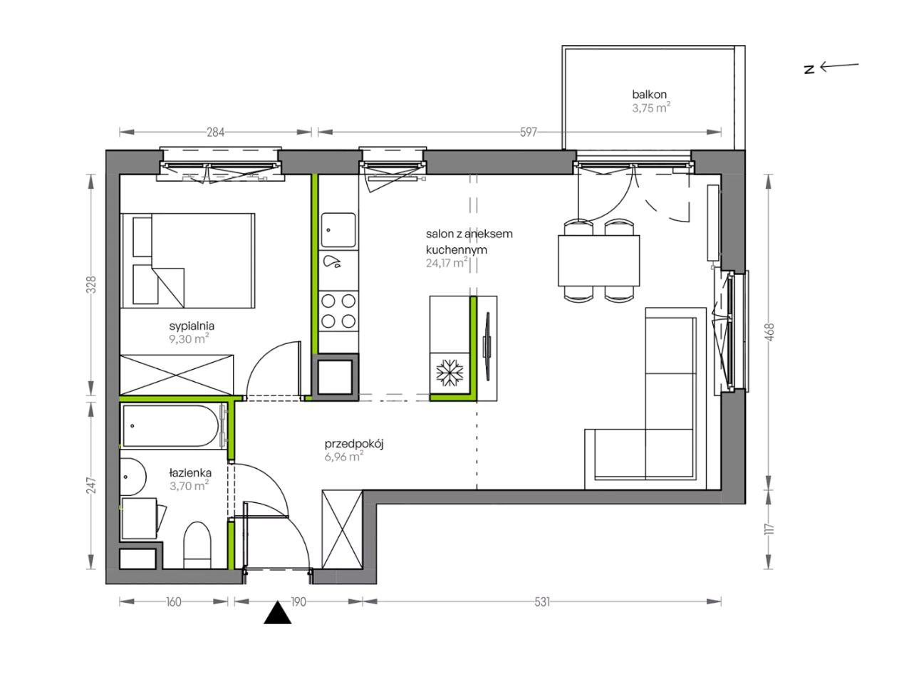 Mieszkanie 2-pokojowe Kraków Płaszów, ul. Myśliwska. Zdjęcie 25