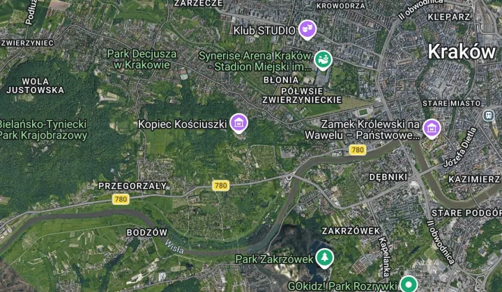 Działka rod Kraków Zwierzyniec, ul. Jacka Malczewskiego