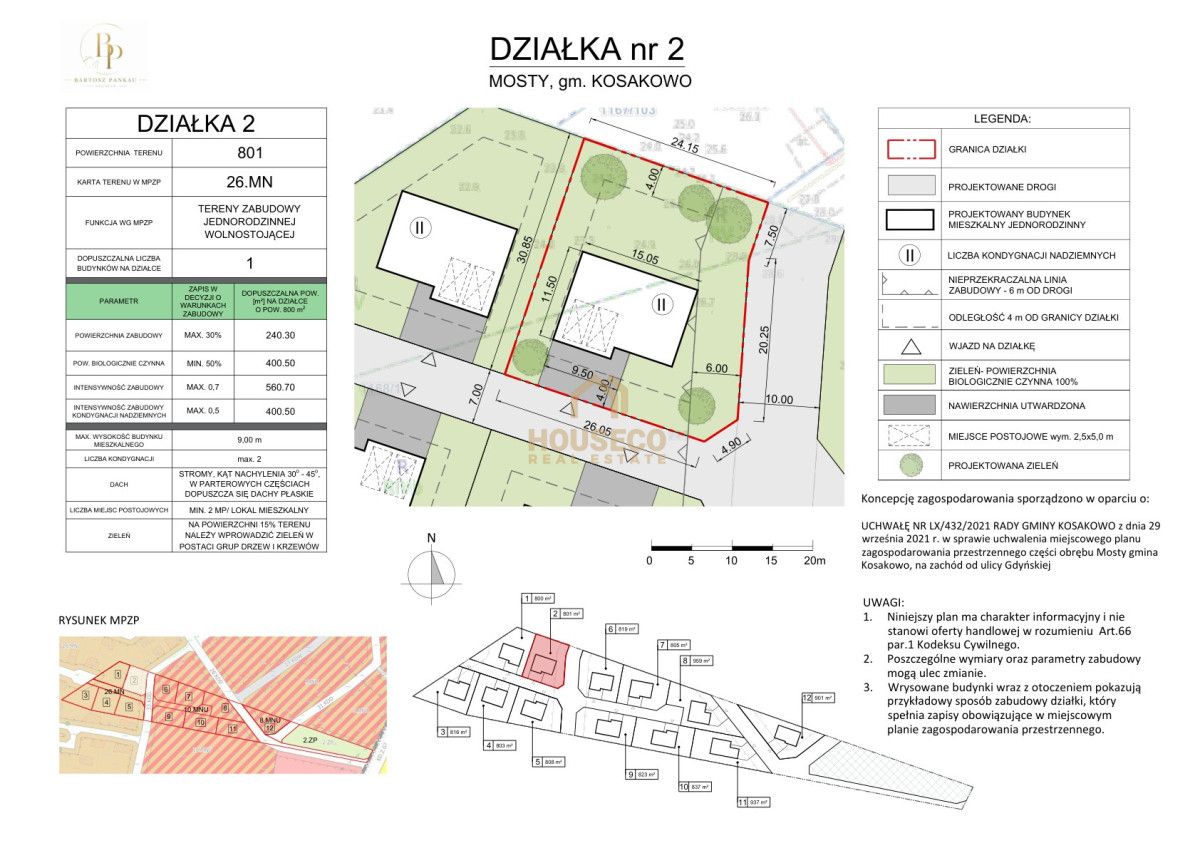 Działka inwestycyjna Mosty, ul. Modrzewiowa. Zdjęcie 9