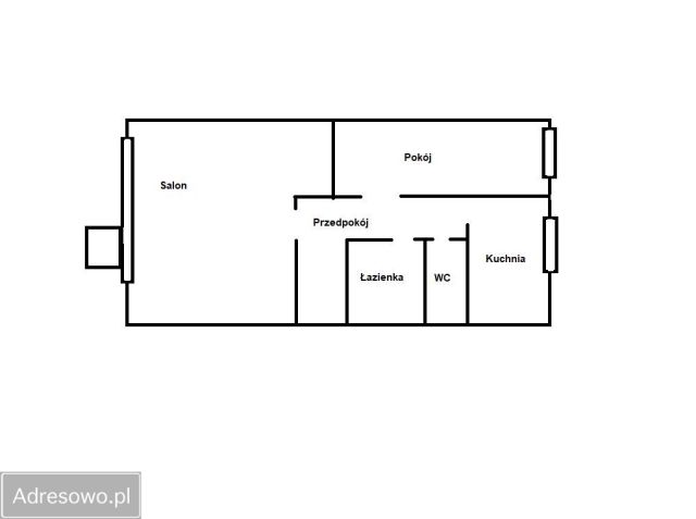 Mieszkanie 2-pokojowe Łowicz, os. Marii Konopnickiej. Zdjęcie 1