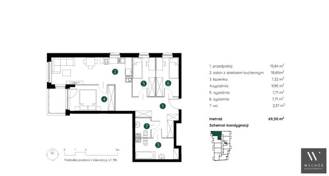 Mieszkanie 4-pokojowe Kraków Podgórze. Zdjęcie 8